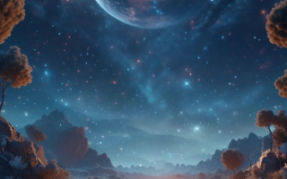 星月下的奇幻之旅，探索宇宙的奥秘与浪漫